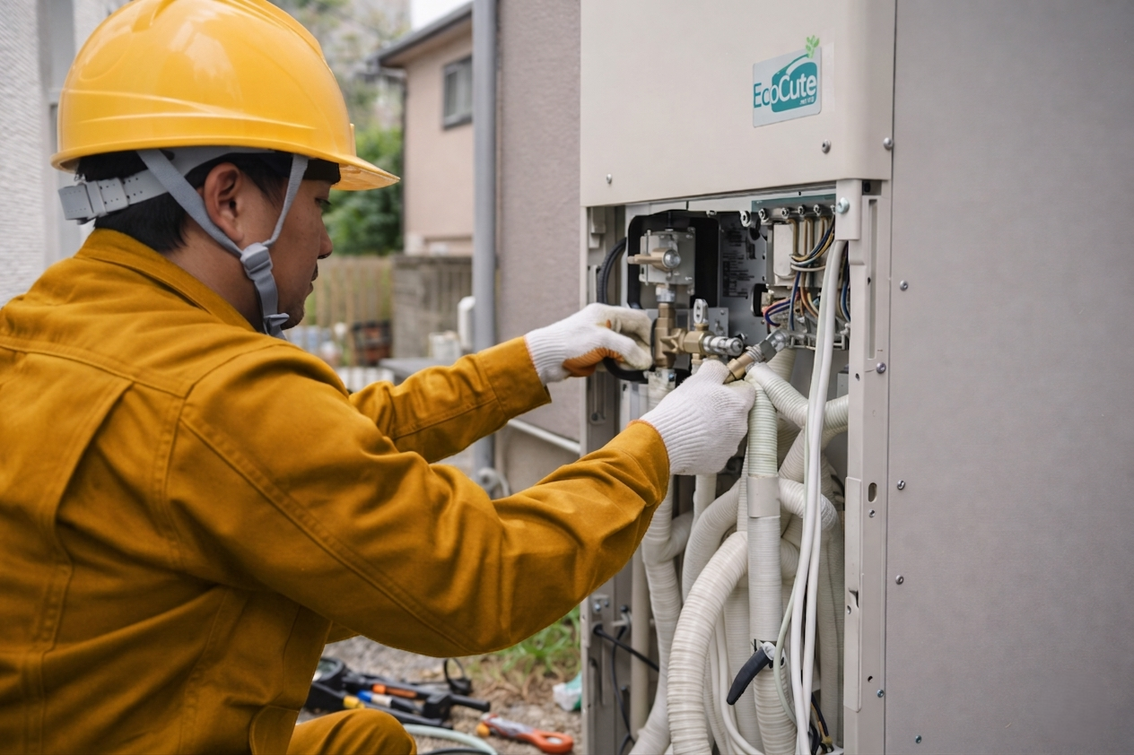 エコキュート施工イメージ